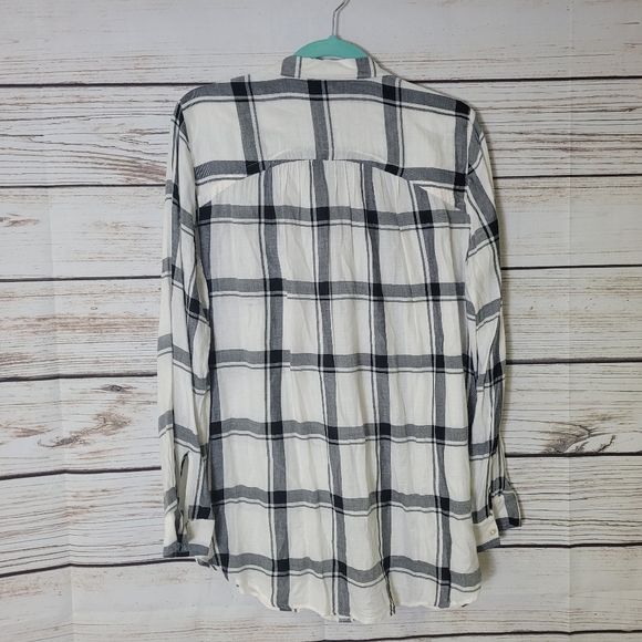 🍂ANN TAYLOR LOFT Windowpane Plaid Tunic 🍂 - Picture 4 of 4